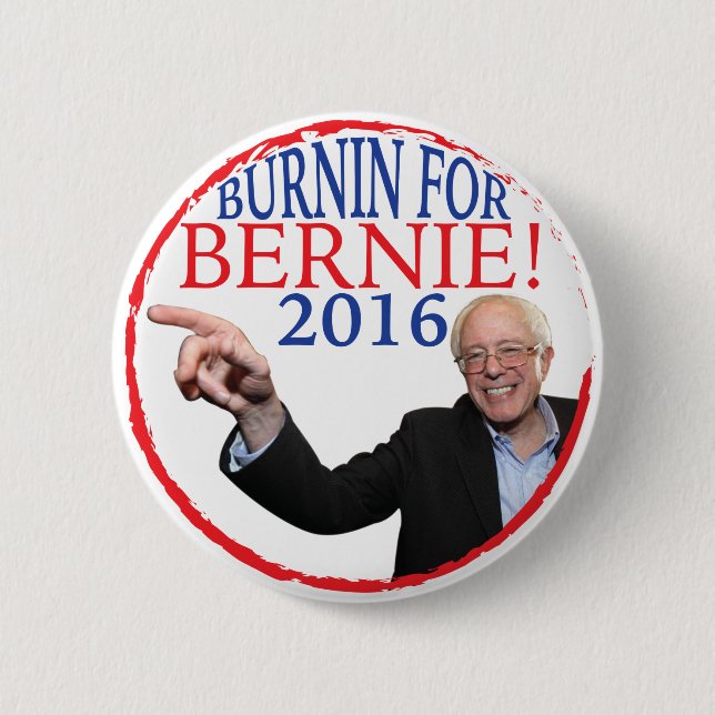 Bernie-Sandpapierschleifmaschine-Kampagnen-Knopf Button (Vorderseite)