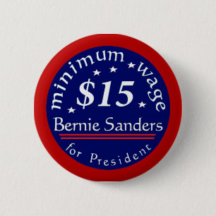 Bernie-Sandpapierschleifmaschine-Kampagnen-Knopf, Button