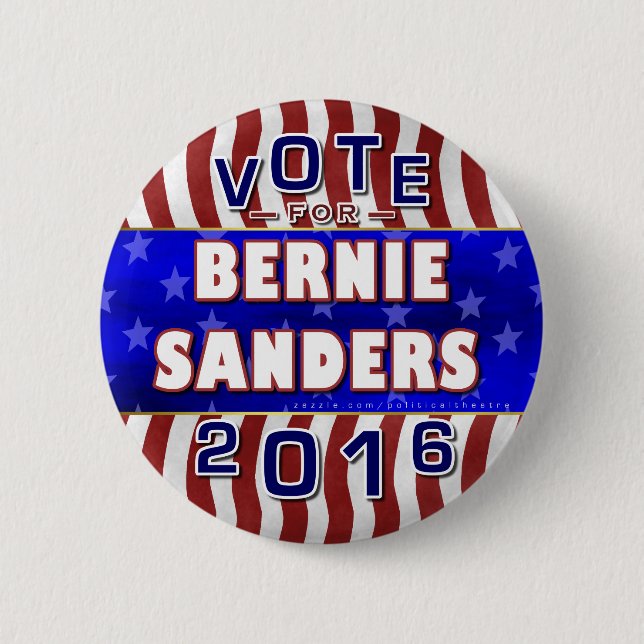 Bernie-Sandpapierschleifmaschine-Präsident Wahl Button (Vorderseite)