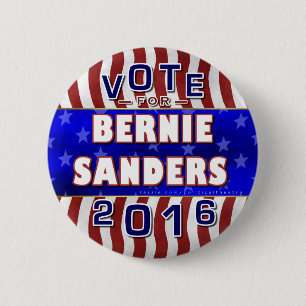 Bernie-Sandpapierschleifmaschine-Präsident Wahl Button