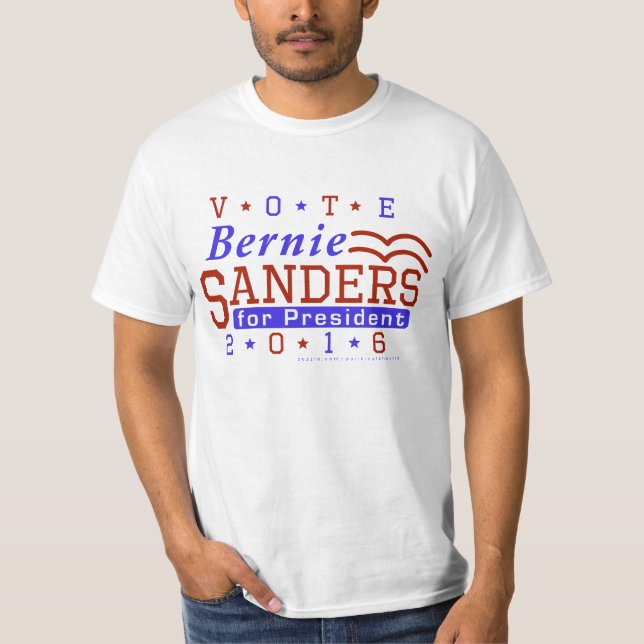 Bernie-Sandpapierschleifmaschine-Präsident Wahl T-Shirt (Vorderseite)