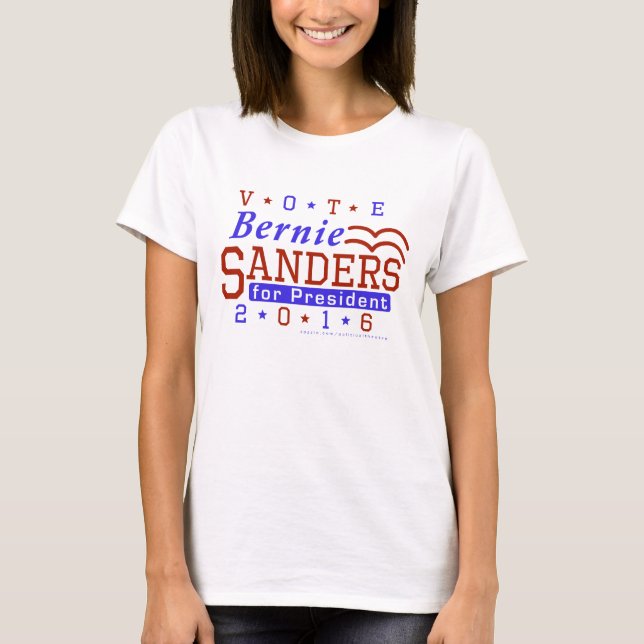 Bernie-Sandpapierschleifmaschine-Präsident Wahl T-Shirt (Vorderseite)