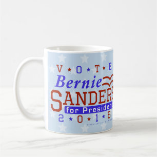 Bernie-Sandpapierschleifmaschine-Präsident Wahl Tasse