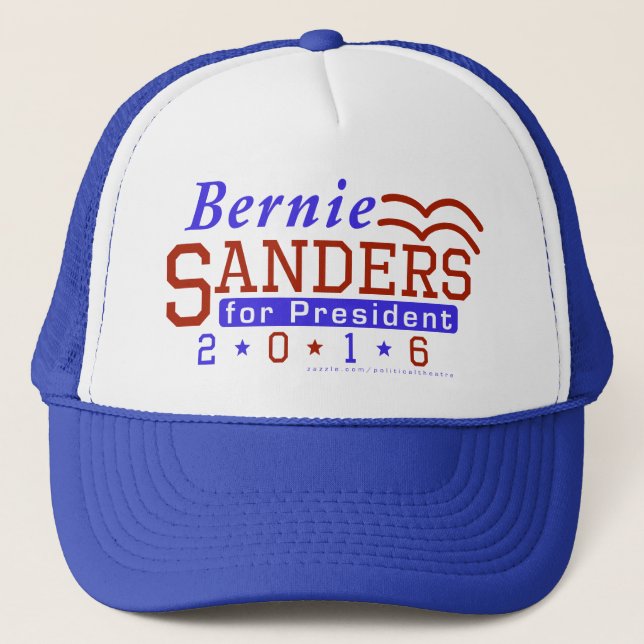Bernie-Sandpapierschleifmaschine-Präsident Wahl Truckerkappe (Vorderseite)