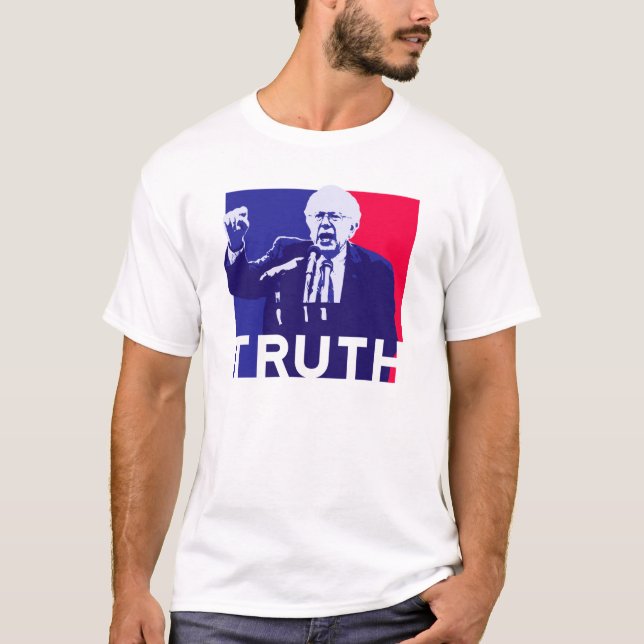 Bernie-Sandpapierschleifmaschine-Rede der Wahrheit T-Shirt (Vorderseite)