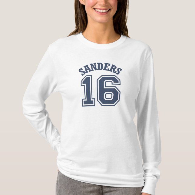 Bernie-Sandpapierschleifmaschine-Sport Jersey Nr. T-Shirt (Vorderseite)
