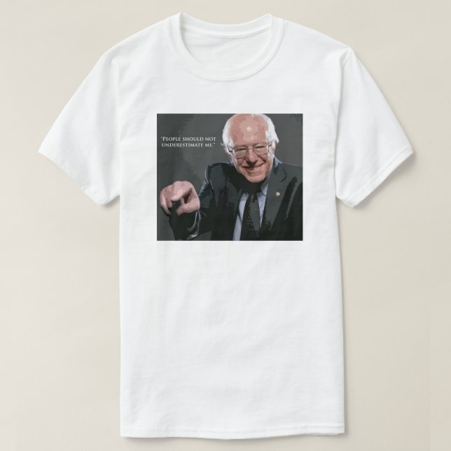 Bernie-Sandpapierschleifmaschine-Zitat T-Shirt (Design vorne)
