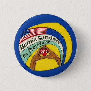 Bernie-Sandpapierschleifmaschinen für Präsidente Button