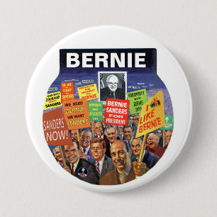 BERNIE-SANDPAPIERSCHLEIFMASCHINEN FÜR PRÄSIDENTEN BUTTON