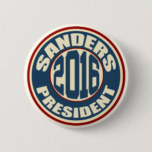 Bernie-Sandpapierschleifmaschinen für Präsidenten Button
