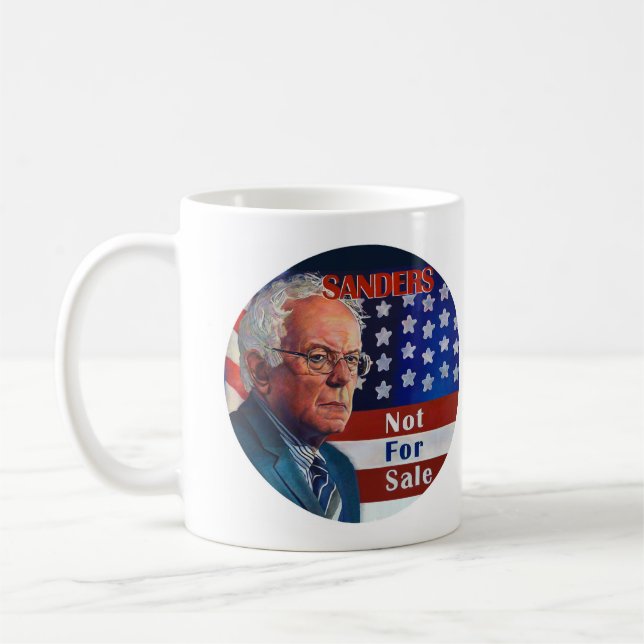 Bernie-Sandpapierschleifmaschinen für Präsidenten Tasse (Links)