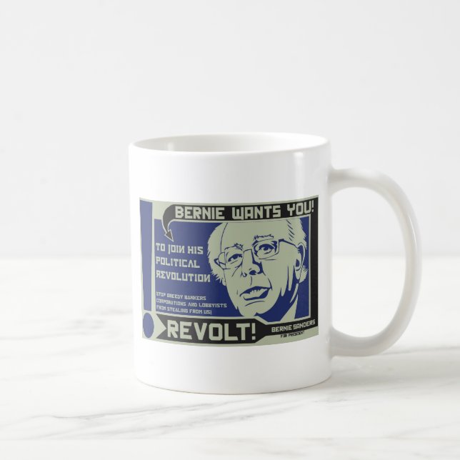 Bernie-Sandpapierschleifmaschinen für Präsidenten Tasse (Rechts)