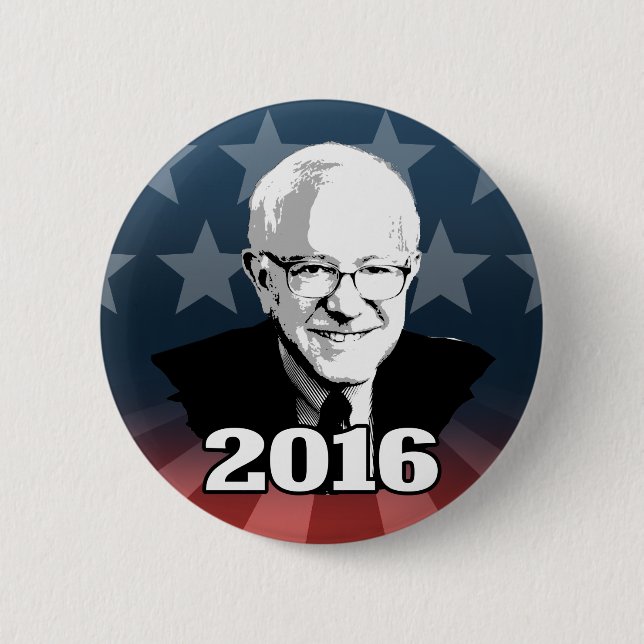 BERNIE-SANDPAPIERSCHLEIFMASCHINEN Kandidat 2016 Button (Vorderseite)