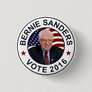 Bernie-Sandpapierschleifmaschinen US-Flagge Button
