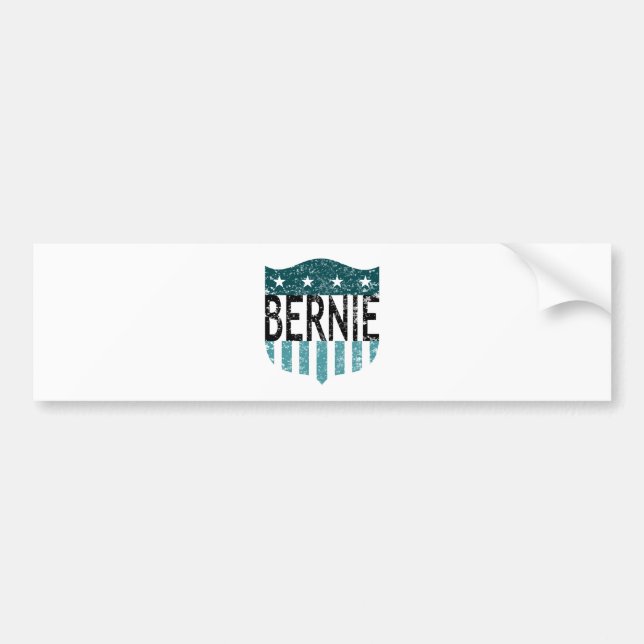 BERNIE US Flagge Autoaufkleber (Vorne)