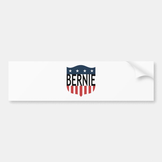 BERNIE US Flagge Autoaufkleber (Vorne)