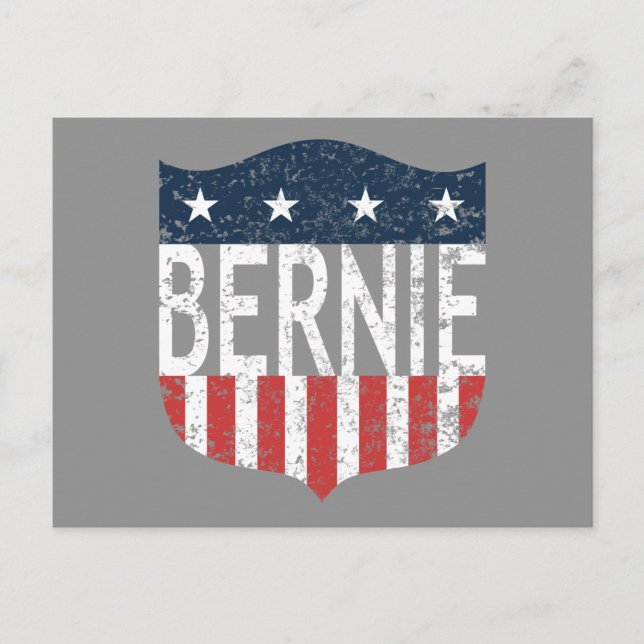 BERNIE US Flagge Postkarte (Vorderseite)