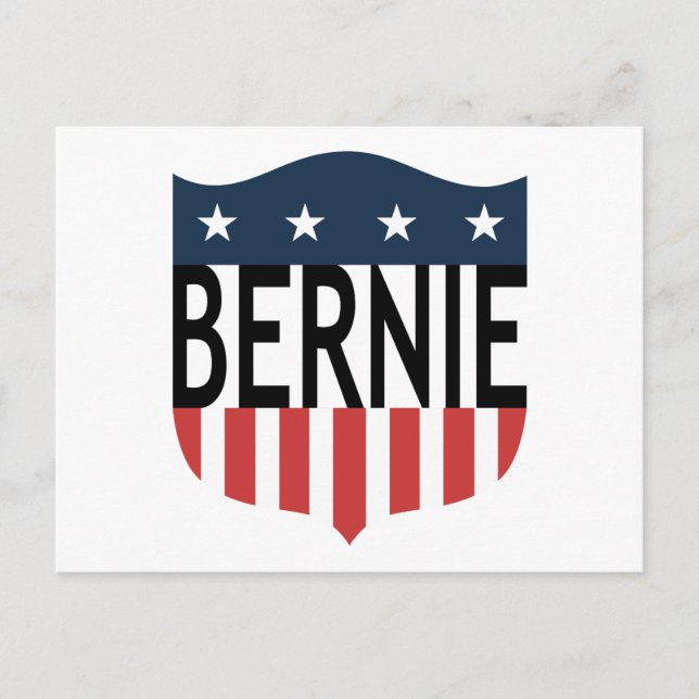 BERNIE US Flagge Postkarte (Vorderseite)