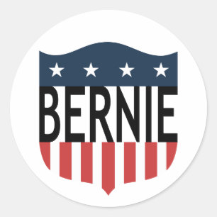 BERNIE US Flagge Runder Aufkleber