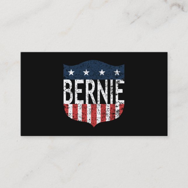 BERNIE US Flagge Visitenkarte (Vorderseite)