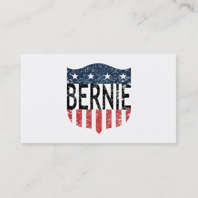 BERNIE US Flagge Visitenkarte (Vorderseite)