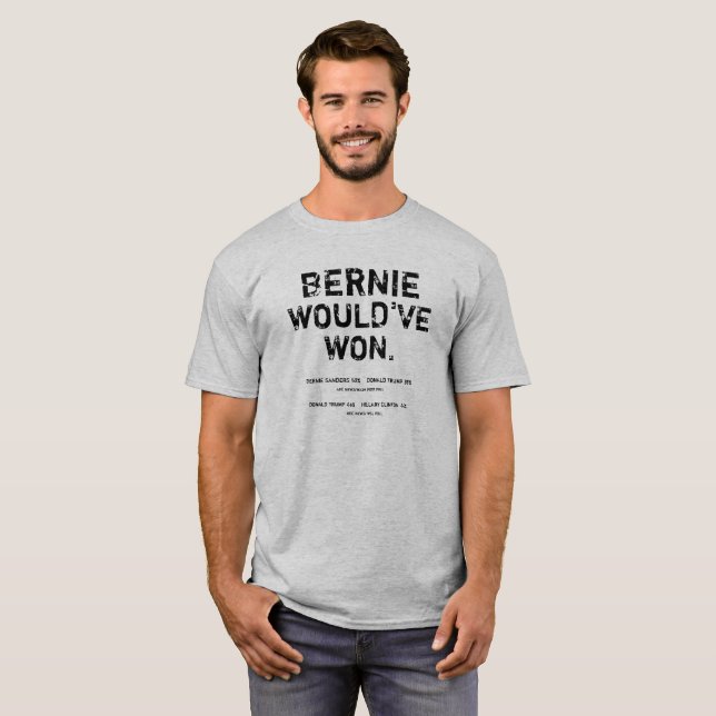 BERNIE WÜRDE helles Shirt GEWONNEN HABEN (Vorne ganz)