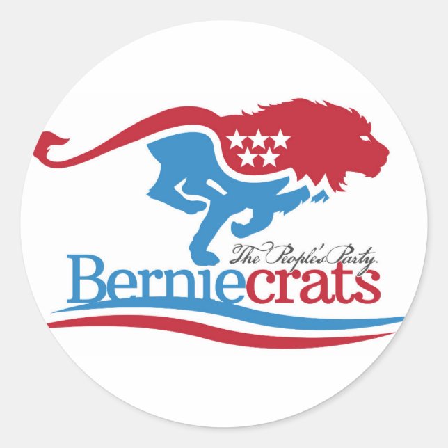 Berniecrats - Logo-Aufkleber Runder Aufkleber (Vorderseite)