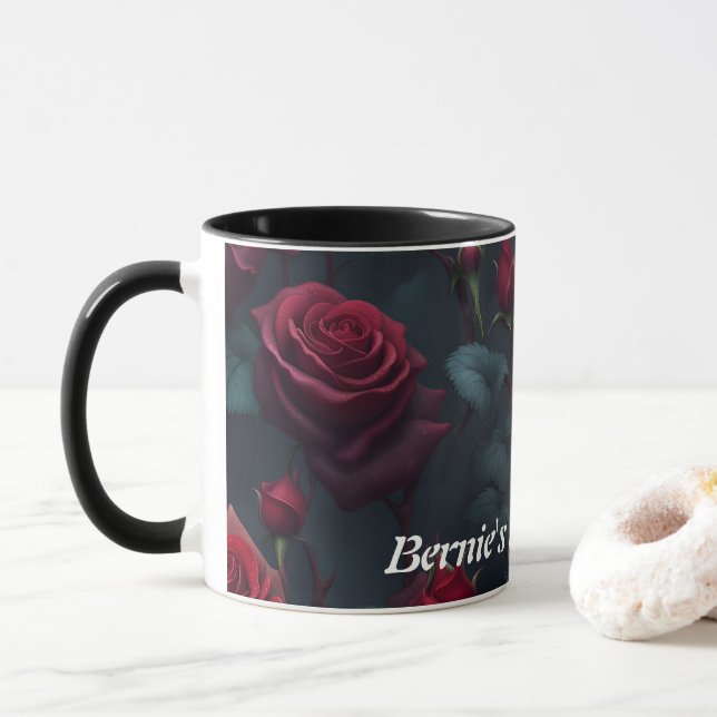 Bernie's Morning Tea Personalisiert anpassbar Tasse (Mit Donut)
