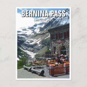 Bernina Pass Schweiz Postkarte