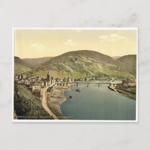 Bernkastel (d. h. Bernkastel-Kues) und Burg Landsh Postkarte