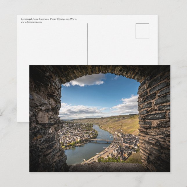 Bernkastel-Kues Deutschland Postkarte (Vorne/Hinten)