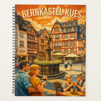 Bernkastel-Kues Deutschland Vintage Reise Kunst Planer