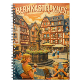 Bernkastel-Kues Germany Vintage Travel Art Notizblock