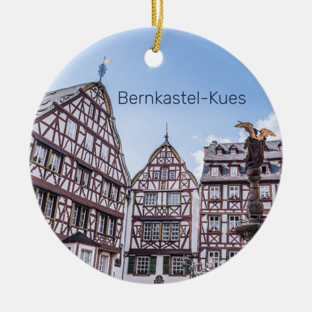 Bernkastel-Kues Historische Fassaden Deutschland S Keramik Ornament (Vorne)