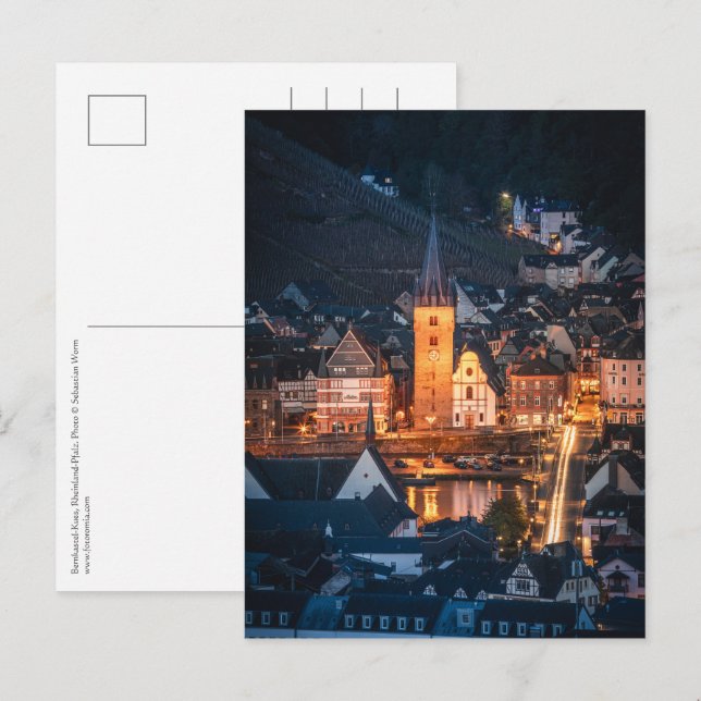 Bernkastel-Kues Postkarte (Vorne/Hinten)