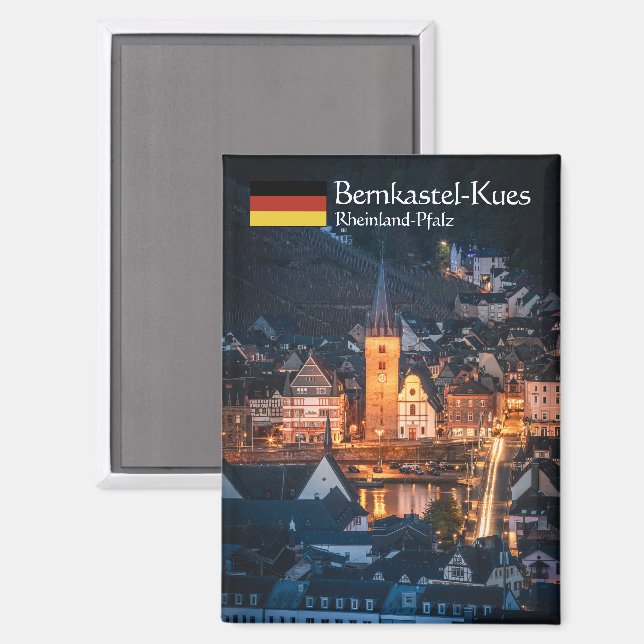 Bernkastel-Kues Souvenir Magnet (Vorderseite/Rückseite)