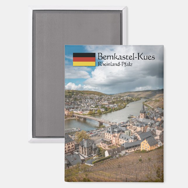 Bernkastel-Kues Souvenir Magnet (Vorderseite/Rückseite)