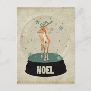 Bernstein Eimer Noel Schneekugel Postkarte