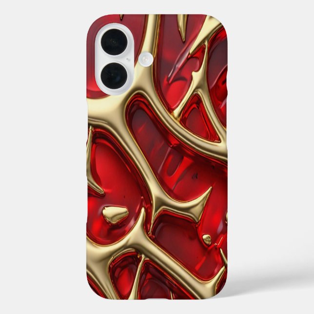 Bernstein & Gold #2 - iPhone 16 Hüllen (Rückseite)