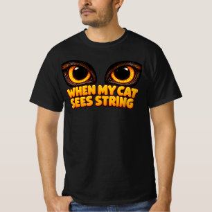 Bernstein-Katzenaugen-Schnur Humor Fette Schrift T-Shirt