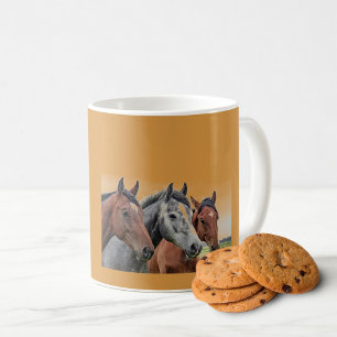 Bernstein-Pferdekopf-Tasse: Perfektes Geschenk Kaffeetasse
