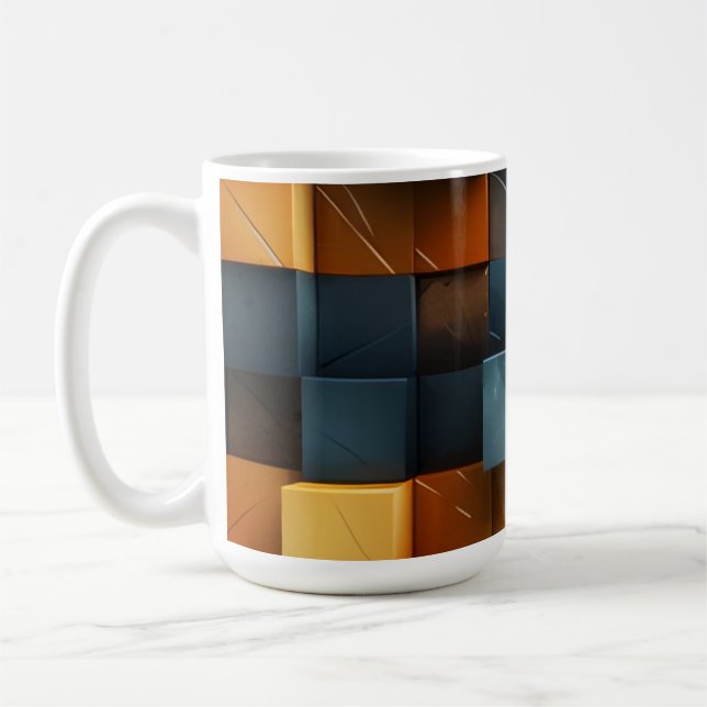 Bernstein-Pixel-Blöcke  Kaffeetasse (Links)