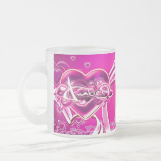 Bernsteinfarbig Mattglastasse
