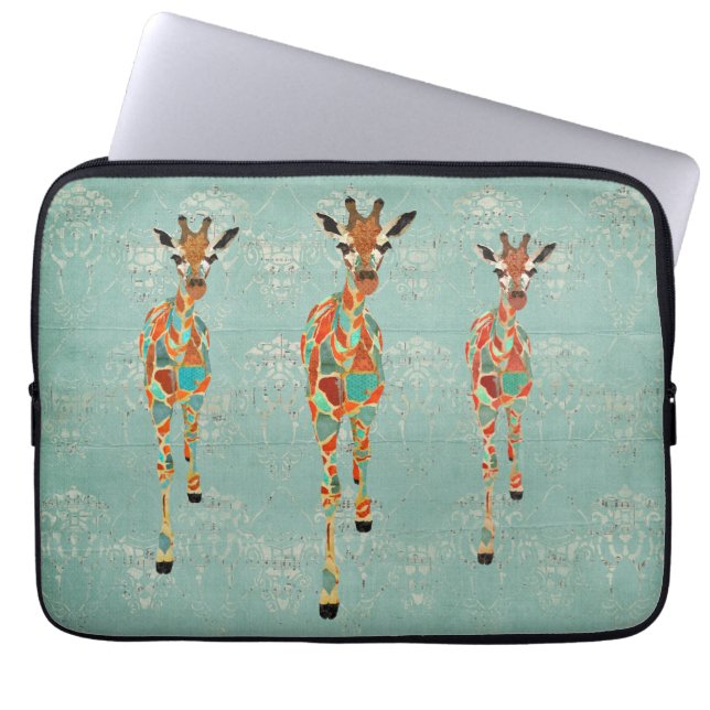 Bernsteinfarbige u. azurblaue laptopschutzhülle (Vorderseite)