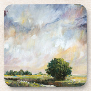 Bernsteinfarbiges Glühen II Getränkeuntersetzer