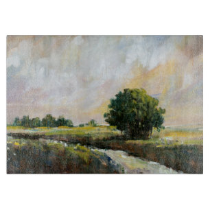 Bernsteinfarbiges Glühen II Schneidebrett