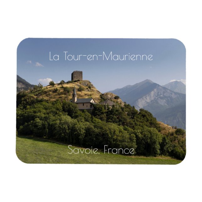 Berolds Tower, La Tour-en-Maurienne, Frankreich Magnet (Horizontal)