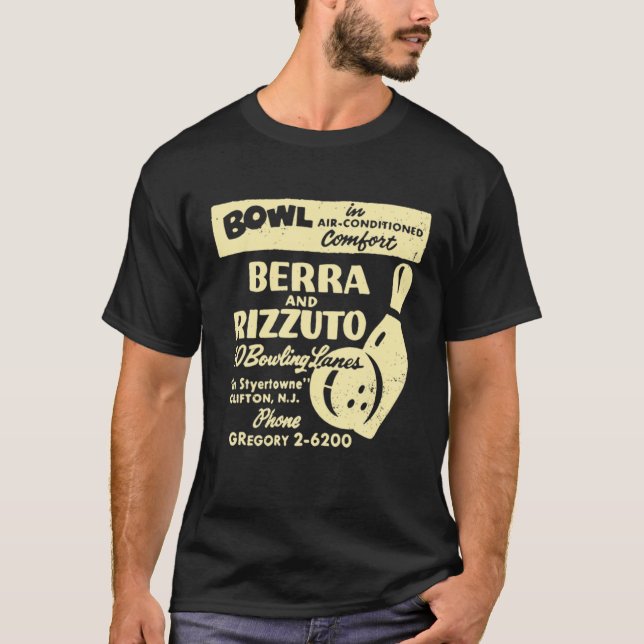BERRA UND RIZZUTO BOWLING LANES T-Shirt (Vorderseite)