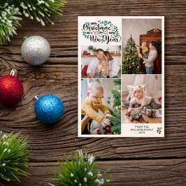 Berries 4 Fotos Frohe Weihnachten Glück Neues Jahr