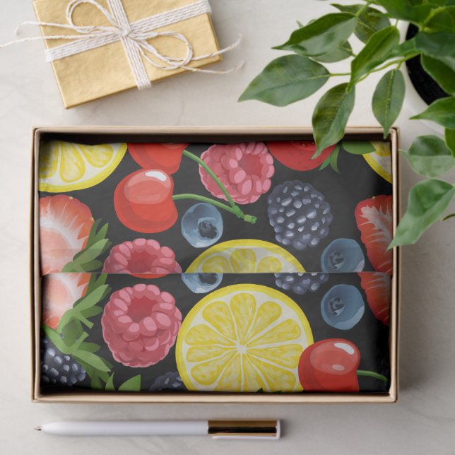 Berries & Citrus Delight Seidenpapier (Geschenk)